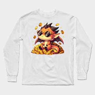 Rich Dragon - Made by AI Long Sleeve T-Shirt